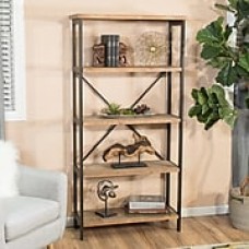 Noble House Harrison 4 Shelf Bookcase 68.70"H Classic Antique (296929)