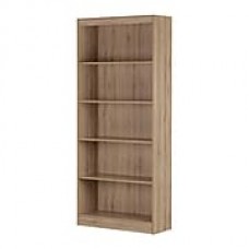 South Shore Axess 5-Shelf Bookcase, Rustic Oak (10690)