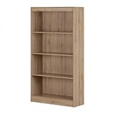 South Shore Axess 4-Shelf Bookcase, Rustic Oak (10689)