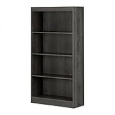 South Shore Axess 4-Shelf Bookcase, Gray Oak (10687)