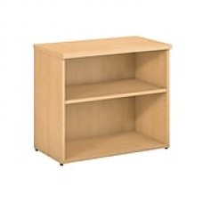 Bush Business Furniture 400 Series 2 Shelf 26"H Bookcase, Natural Maple (400SBK302AC)