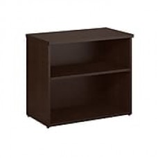 Bush Business Furniture 400 Series 2 Shelf 26"H Bookcase, Mocha Cherry (400SBK302MR)