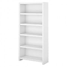 Office by kathy ireland® Echo 5 Shelf Bookcase, Pure White (KI60104-03)