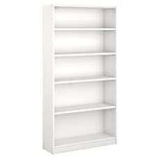 Bush Furniture Universal 5 Shelf Bookcase, Pure White (WL12417-03)