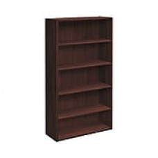 HON Foundation 5-Shelves 65" Bookcase, Mahogany Finish (HONLM65BCN) NEXT2018 NEXTExpress