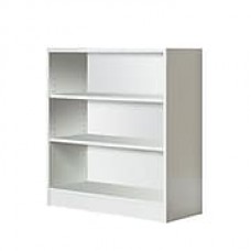 Mylex Three Shelf Bookcase 29.63"W x 11.63"D x 31.63"H White (43061)