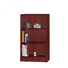 HODEDAH 3-Shelf 35"H Bookcase in Mahogany (HID3WD Mahogany)