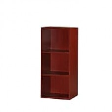 HODEDAH 3-Shelf 35"H Bookcase in Mahogany (HID23 Mahogany)