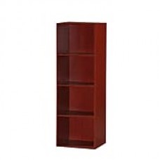 HODEDAH 4-Shelf 47"H Bookcase, Mahogany (HID24 Mahogany)