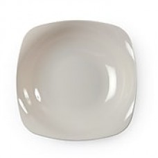 Renaissance Plastic Bone Rounded Square China-Like Bowl 12 Oz.