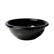 Super Bowl Plastic Black Salad Bowl 100/Set 24 Oz.