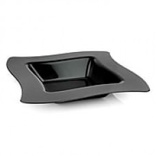 Fineline Settings Wavetrends 105-BK Square Wavey Bowl, Black