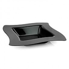 Fineline Settings Wavetrends 112-BK Square Wavey Bowl, Black