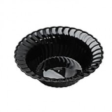 Fineline Settings Flairware 205-BK Dessert Bowl, Black