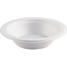 Eco-Products  Compostable Sugarcane Bowl, 12 oz., Natural White, 1000/Carton