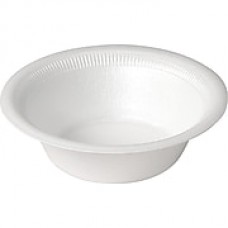 SOLO Laminated Round Mediumweight Foam Bowl, 12 oz., White, 1000/Carton