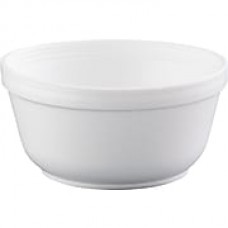 Dart Insulated Foam Bowls, Bowl, Foam, White, 1000/Carton (DCC 12B32)