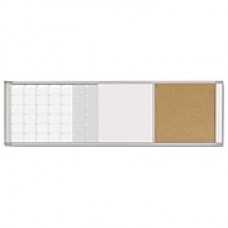 MasterVision  Magnetic Calendar Combo Board, White, 18" X 48" X 3/4" (XA429993700)