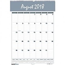 2018-2019 House of Doolittle Academic Monthly Wall Calendar, Bar Harbor Blue, 22" x 31" (HOD-354)