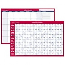 2019 AT-A-GLANCE® Horizontal Erasable Monthly/Yearly Wall Calendar, 36" x 24" (PM28-28-19)