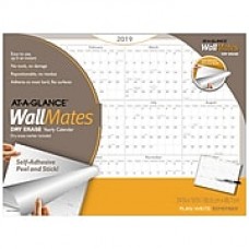 2019 AT-A-GLANCE® WallMates® Self-Adhesive Dry-Erase Yearly Calendar, 12 Months,  January Start, 24" x 18" (AW5060-28-19)