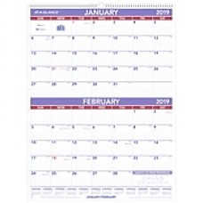 AT-A-GLANCE® Two Month Wall Calendar, 12 Months, January Start, 22" x 29", White (PM9-28-19)