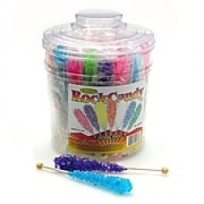 Rock Candy Sticks; 36-Piece Jar