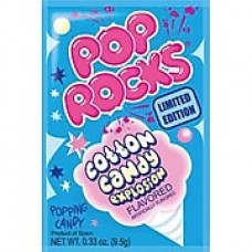 Cotton Candy Pop Rocks; 0.33 oz. Pouch, 24 Pouches/Box