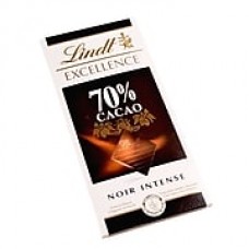 Lindt Excellence Chocolate Bars, 70% Cocoa Dark Chocolate, 3.5 oz., 12 Bars/Box