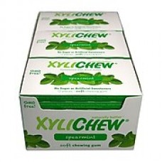 Xylichew Gum - Spearmint - Counter Display - 12 Pieces - Case of 24