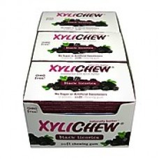 Xylichew Gum - Black Licorice - Counter Display - 12 Pieces - Case of 24