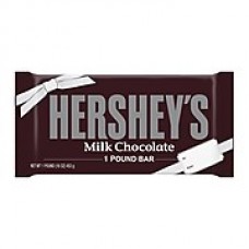 HERSHEY'S Valentine's Milk Chocolate Bar, 1 lb