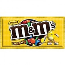 M&M's® Peanut Candy King Size Bag, 3.27 oz. Bags, 24/Bx