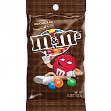 M&M's® Milk Chocolate Candies Peg Bag, 5.3 oz. Bags, 12 Bags/Box