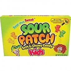 Sour Patch Kids® Candy Concession Box, 3.5 oz. Bags, 60 Bags/Box