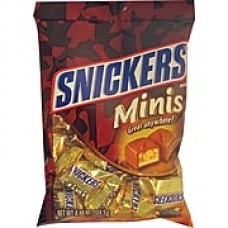 Snickers® Miniature Candy Bars Peg Bag, 4.4 oz. Bags, 12 Bags/Box