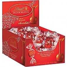 Lindt LINDOR Chocolate Truffles, Milk Chocolate, 60 Truffles/Box