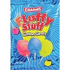 Charms® Fluffy Stuff Cotton Candy, 2.5 oz. Bags, 24 Bags/Box