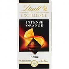 Lindt Excellence Chocolate Bars, Intense Orange Dark Chocolate, 3.5 oz., 12 Bars/Box