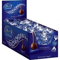 Lindt LINDOR Chocolate Truffles, Dark Chocolate, 120 Truffles/Box