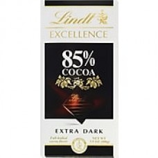 Lindt Excellence Chocolate Bars, 85% Cocoa Dark Chocolate, 3.5 oz., 12 Bars/Box