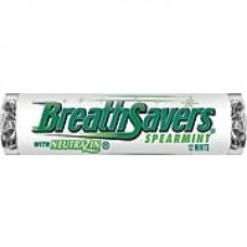 Breath Savers Spearmint Mints, .75 oz., 24/Box