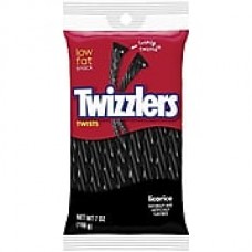 Twizzlers Black Licorice Twists Bag, 7 oz., 12/Case