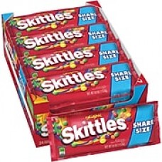 Skittles® Original Fruit Flavored Candy King Size, 4 oz. Bags, 24 Bags/Box