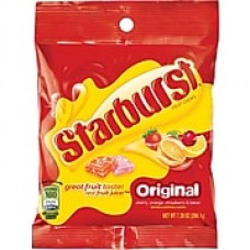 Starburst® Original Fruit Chews Candy Peg Bag, 7 oz. Bags, 12 Bags/Box