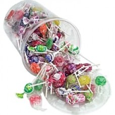 Office Snax Assorted Flavors Top O' The Line Pops Candy, 3.5 lbs. Tub