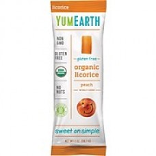 YumEarth Organic Gluten Free Peach Licorice, 5 oz., 4 Pack (1182)