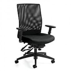 Global Weev Fabric Computer and Desk Office Chair, Adjustable Arms, Purple (QS22213GLBKS102)