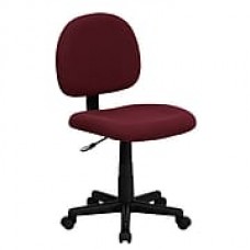 Flash Furniture Fabric Computer and Desk Office Chair, Armless, Burgundy (BT660BY)