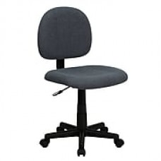 Flash Furniture Fabric Computer and Desk Office Chair, Armless, Gray (BT660GY)